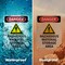 Signmission GHS Hazardous Material Danger Sign, Vinyl Decal, 7in W x 10in L, 2PK OS-2PACK-DS-D-710-V-2024 - alternate 2